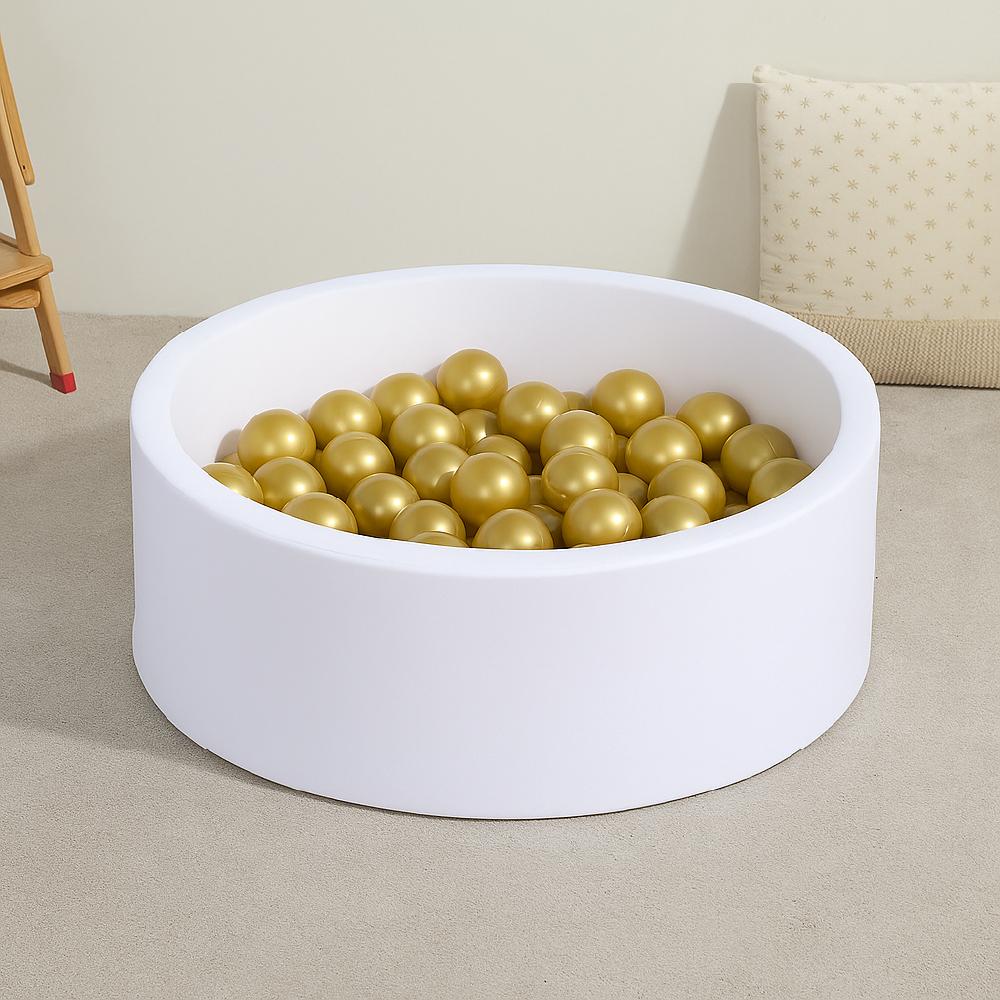 50 יח' כדורים לבריכת כדורים (8 ס"מ), זהב